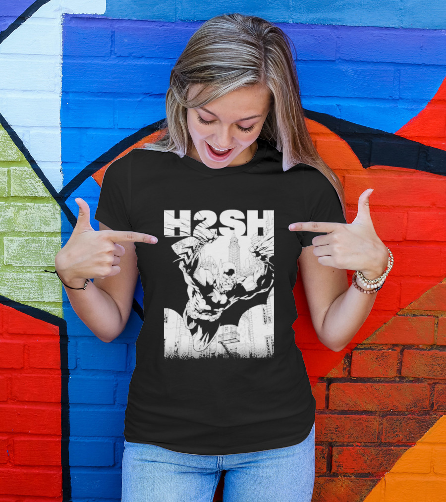 Hush 2 Batman Jim Lee Cityscape Sketch T-Shirt