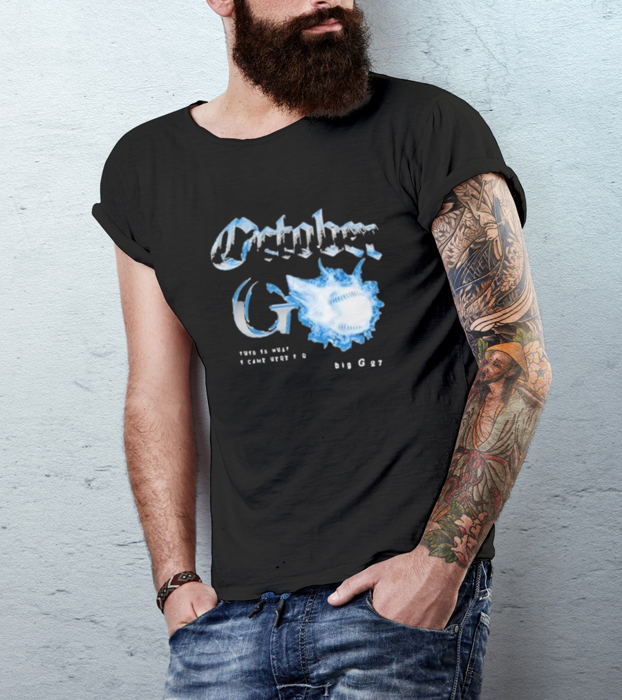 October G Big G27 Jomboy Media Baseball T-Shirt