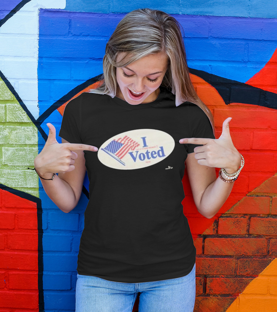 Pork I Voted Sticker I Got In Trouble Because I Voted Twice T-Shirt