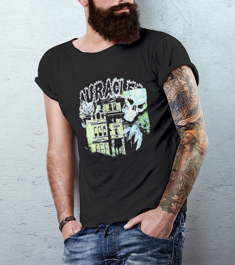 The Auracles Skeleton Haunted House Chris Brown T-Shirt