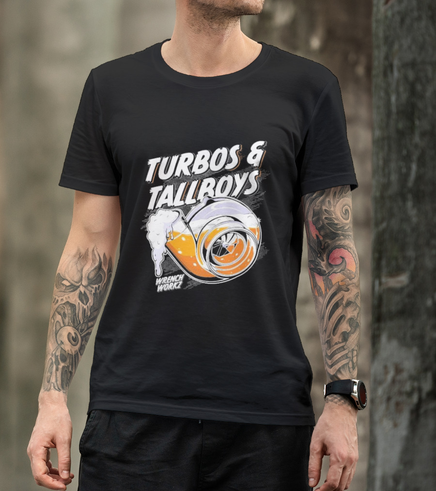 Turbos And Tallboys Wrench Workz Turbocharger Beer Fusion T-Shirt