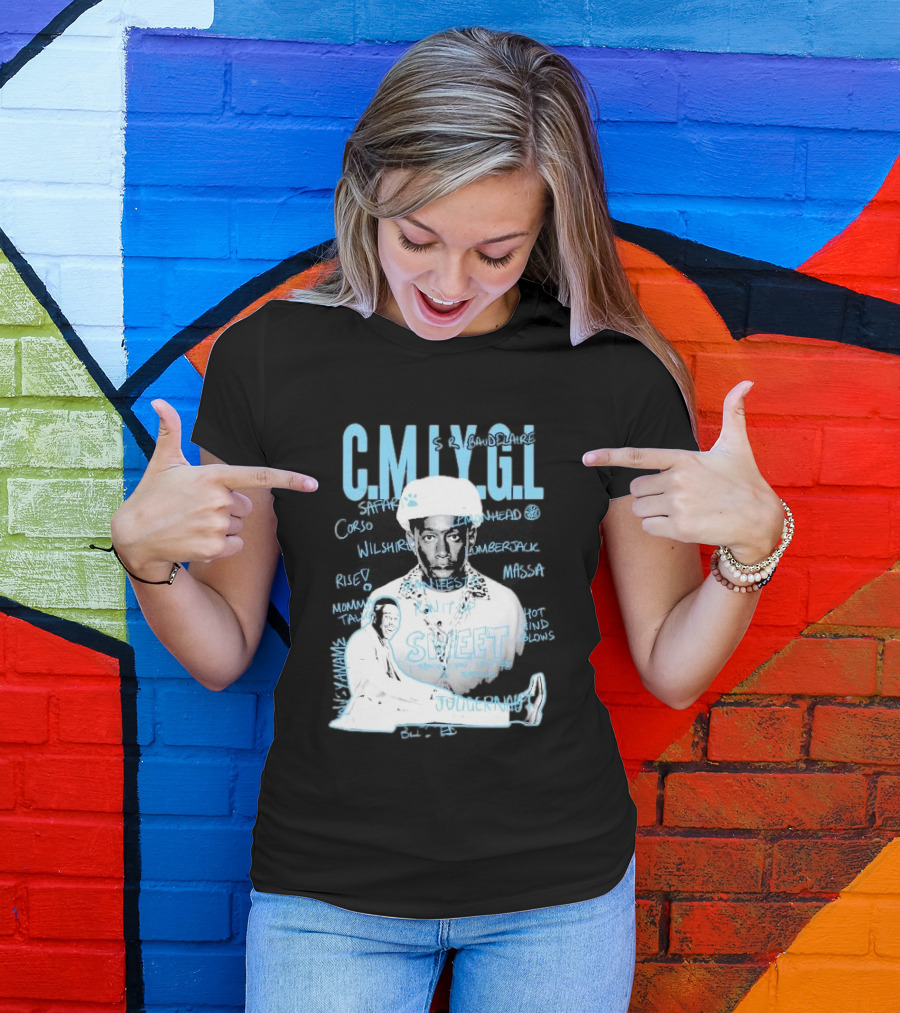 C.M.I.Y.G.L. Tyler Call Me If You Get Lost Sweet Journey S.R. Baudelaire Portrait Saffron Lemonhead Corso Wilshire Lumberjack Massa T-Shirt