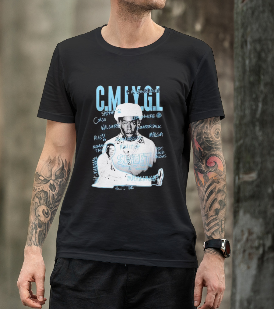 C.M.I.Y.G.L. Tyler Call Me If You Get Lost Sweet Journey S.R. Baudelaire Portrait Saffron Lemonhead Corso Wilshire Lumberjack Massa T-Shirt