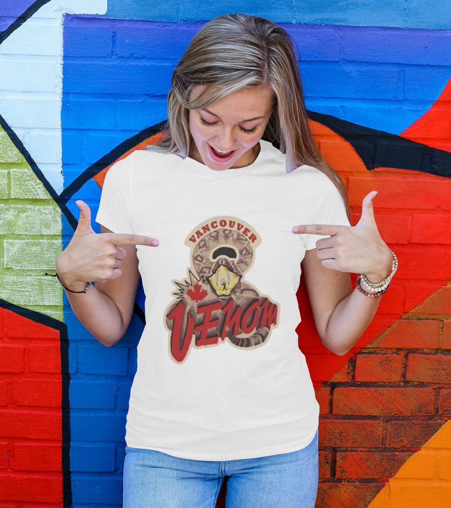 Vancouver Venom Rattlesnake Maple Leaf T-Shirt