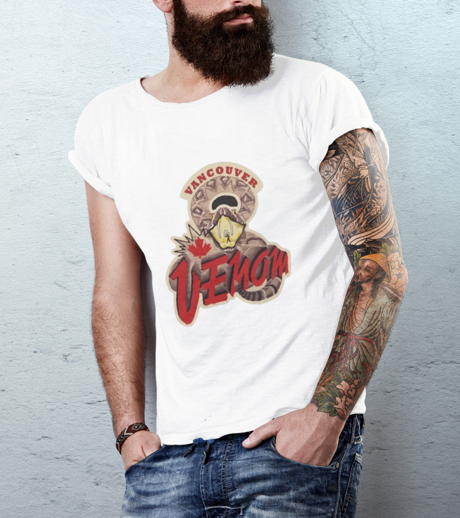 Vancouver Venom Rattlesnake Maple Leaf T-Shirt