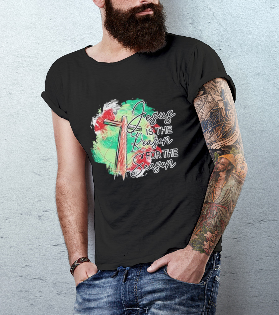 Jesus Is The Reason For The Season Christmas Cross T-Shirt