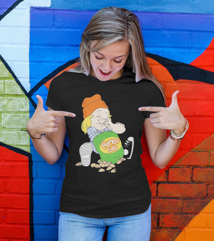 Romeo Eats Almonds Bag Toddler Sneaker Orange Hat T-Shirt