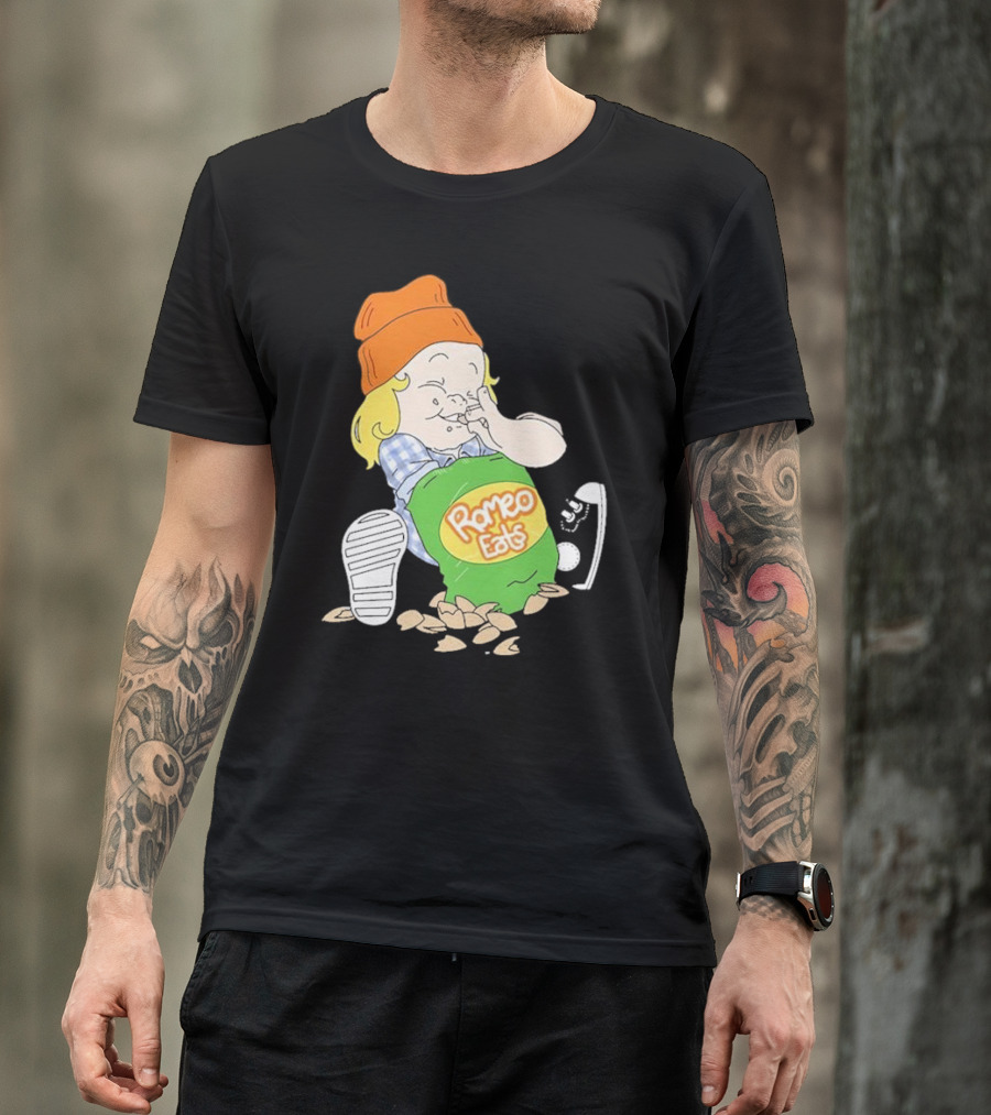 Romeo Eats Almonds Bag Toddler Sneaker Orange Hat T-Shirt