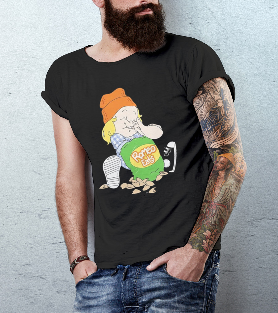 Romeo Eats Almonds Bag Toddler Sneaker Orange Hat T-Shirt