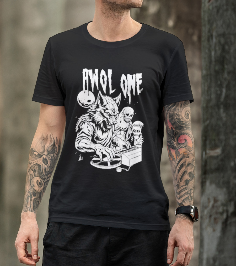 AWOL One Werewolf DJ With Creatures T-Shirt