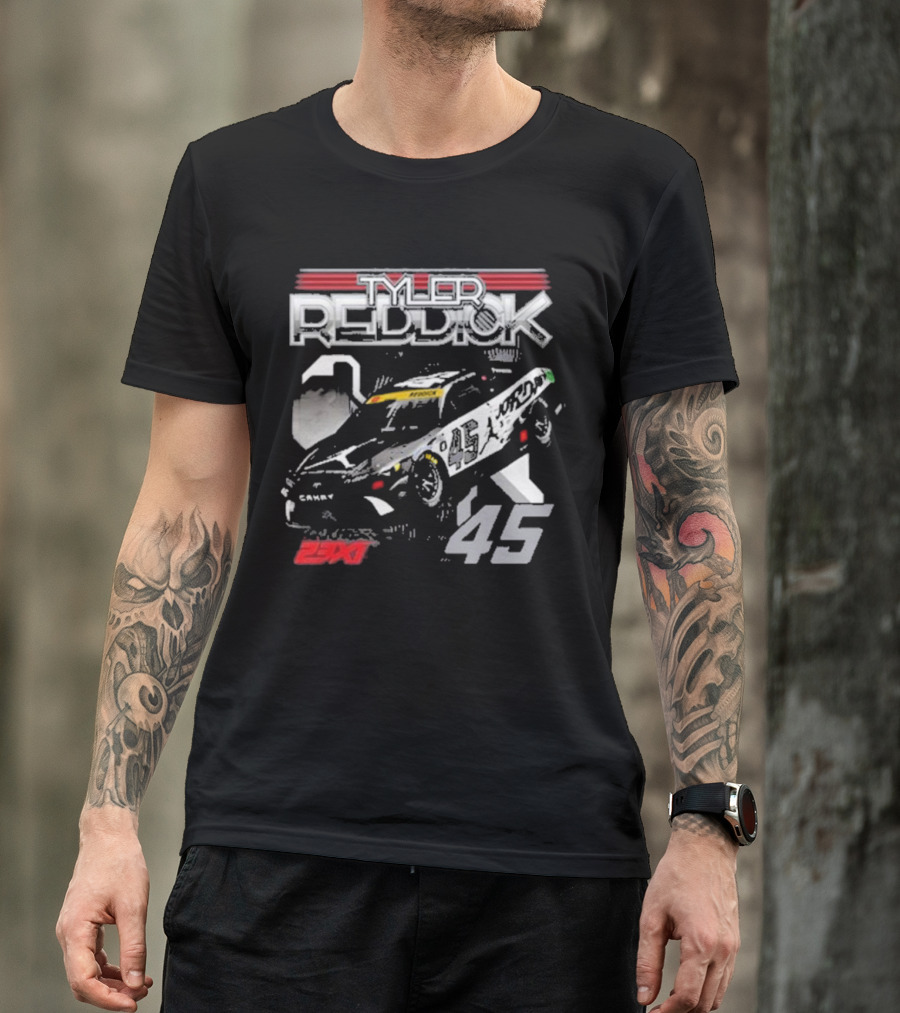 Tyler Reddick 23XI Racing 45 Car Jumpman Jordan Motorsports T-Shirt