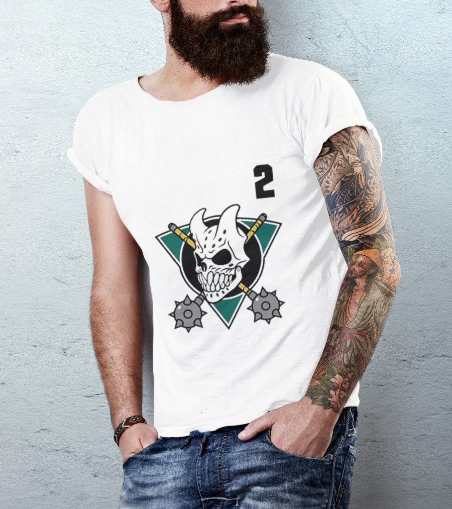 Slaughter To Prevail Hockey Skull Maces Logo 2 T-Shirt