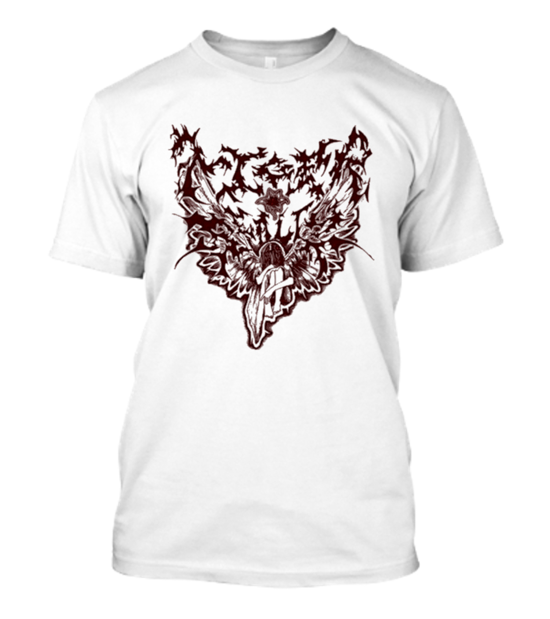Tiger Swan Sting Intricate Gothic T-Shirt