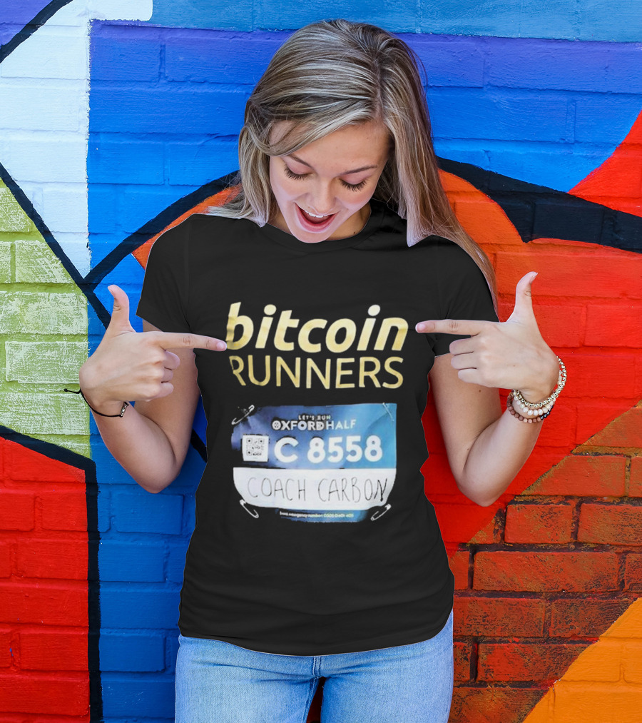 Bitcoin Runners Oxford Half C 8558 Coach Carbon T-Shirt