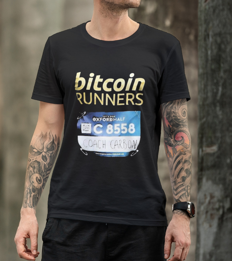 Bitcoin Runners Oxford Half C 8558 Coach Carbon T-Shirt