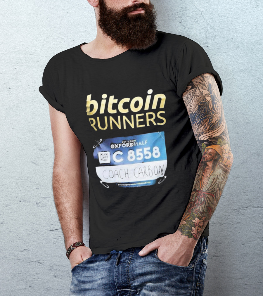 Bitcoin Runners Oxford Half C 8558 Coach Carbon T-Shirt