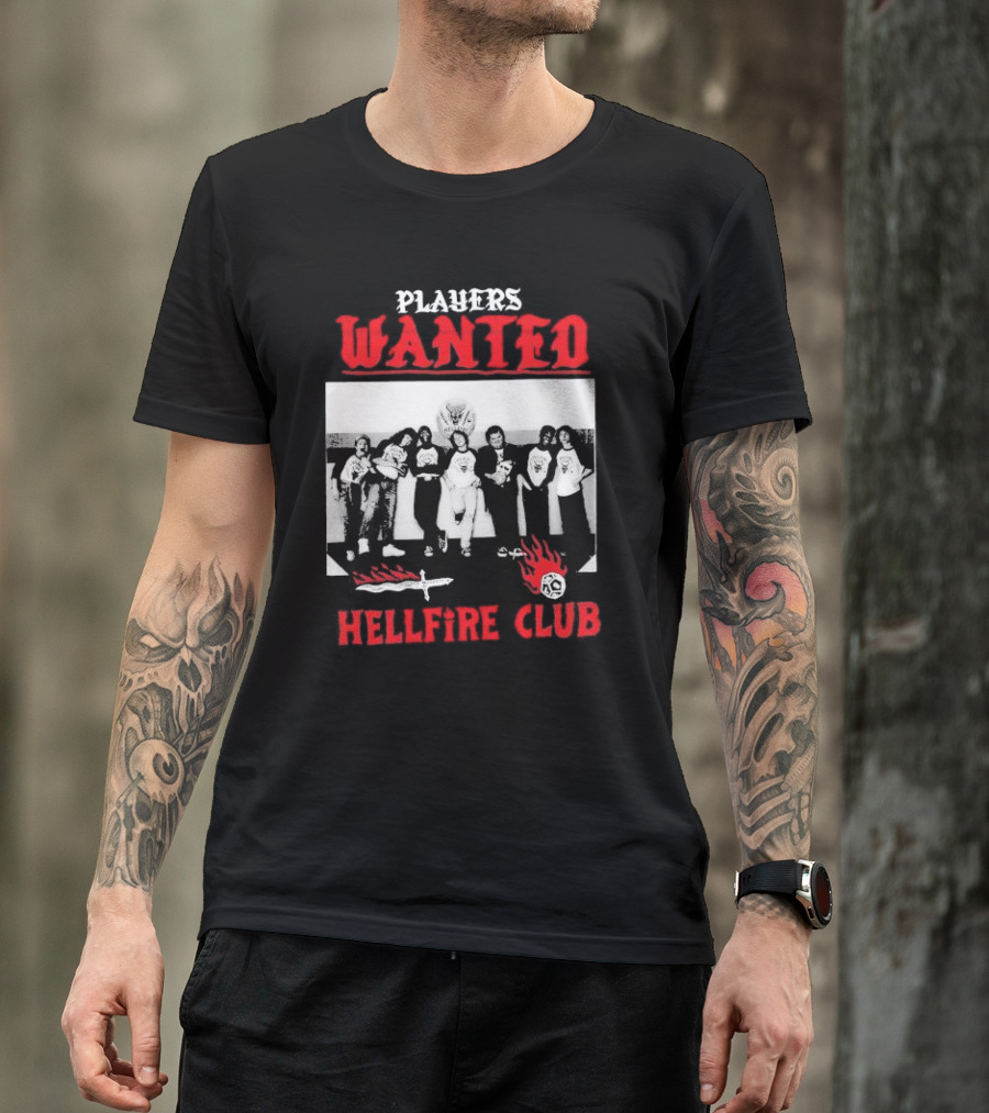 Players Wanted Hellfire Club Stranger Things Iconic Group Photo T-Shirt