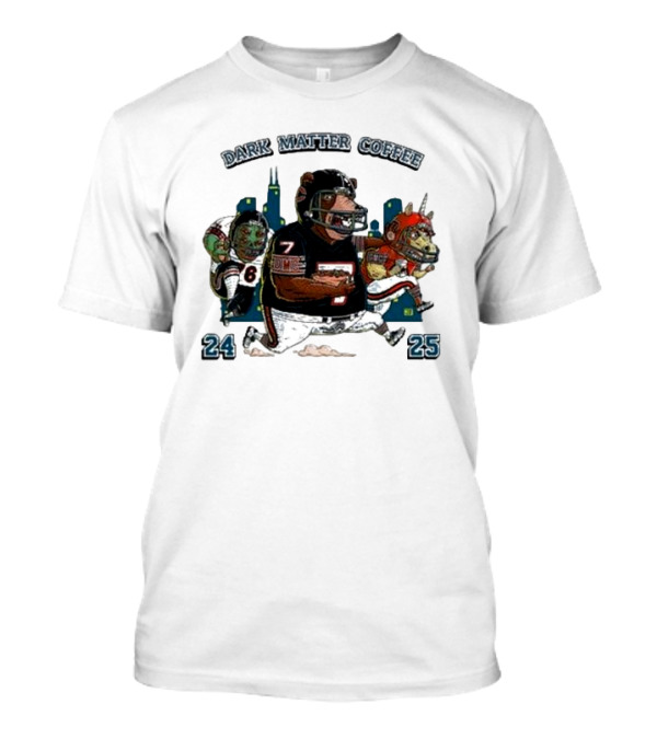 Monsters Of The Midway Dark Matter Coffee Chicago Football Fantasy Creatures 24 25 T-Shirt