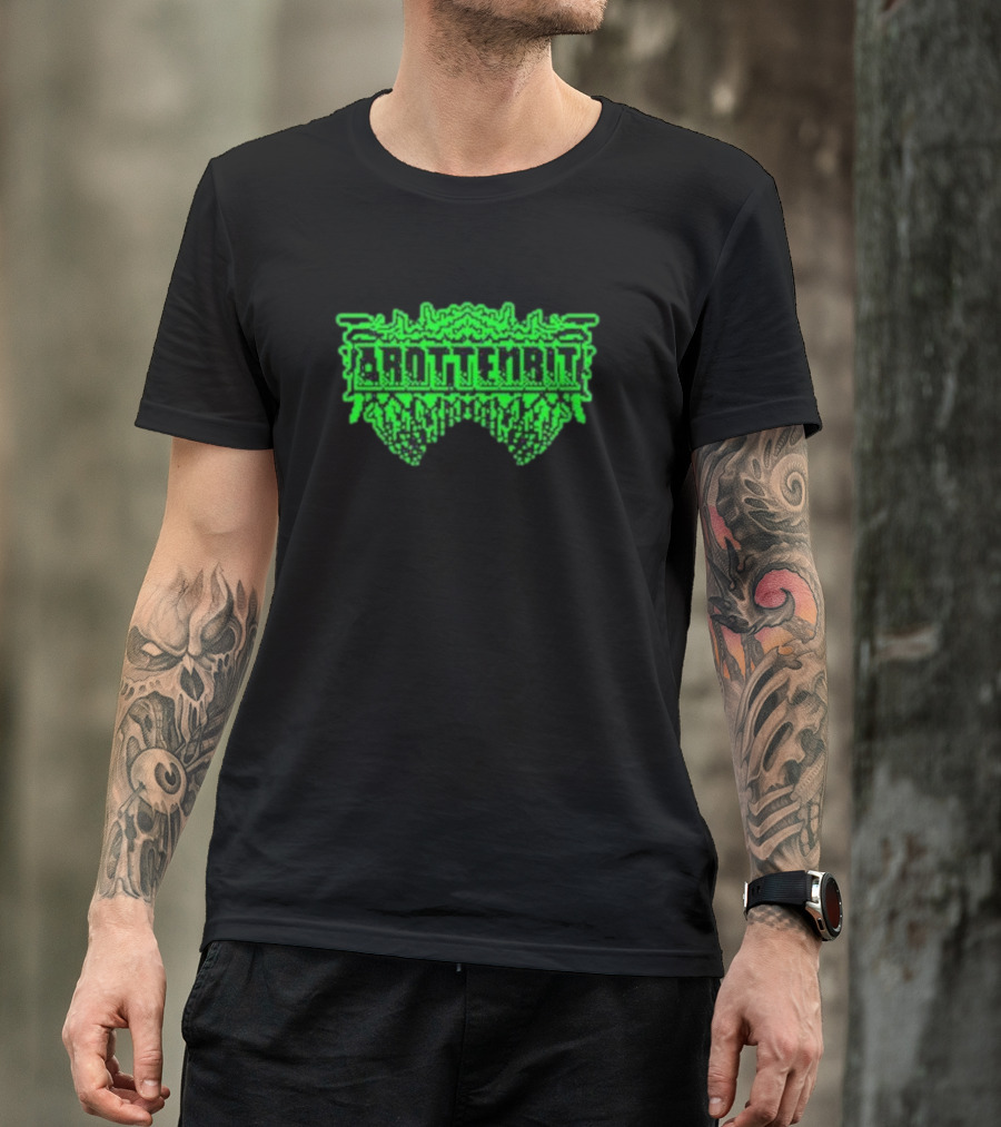 Arottenbit Acid Green Pixel T-Shirt