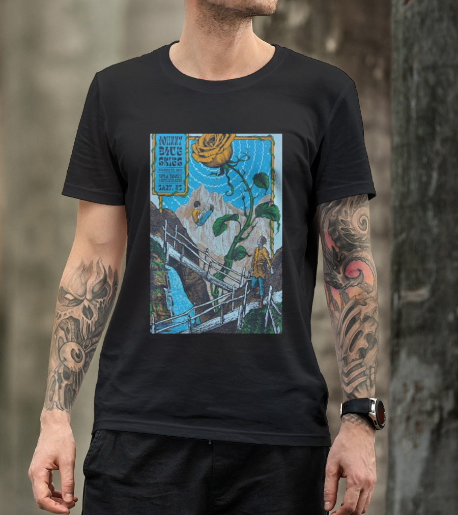 Johnny Blue Skies Sturgill Simpson Spiraling Rose Mountain Adventure Cary NC October 22 T-Shirt