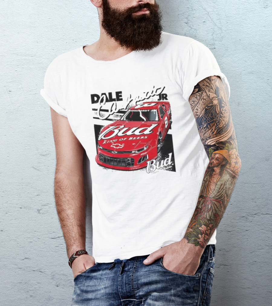 Dale Earnhardt Jr. Bud King Of Beers Chevrolet 9 Racing Car T-Shirt