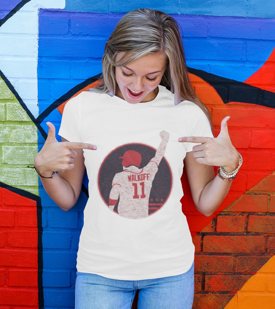 Mr Walkoff 11 Baseball Red Circle T-Shirt
