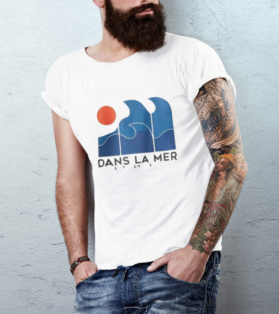 Dans La Mer Waves And Sun T-Shirt