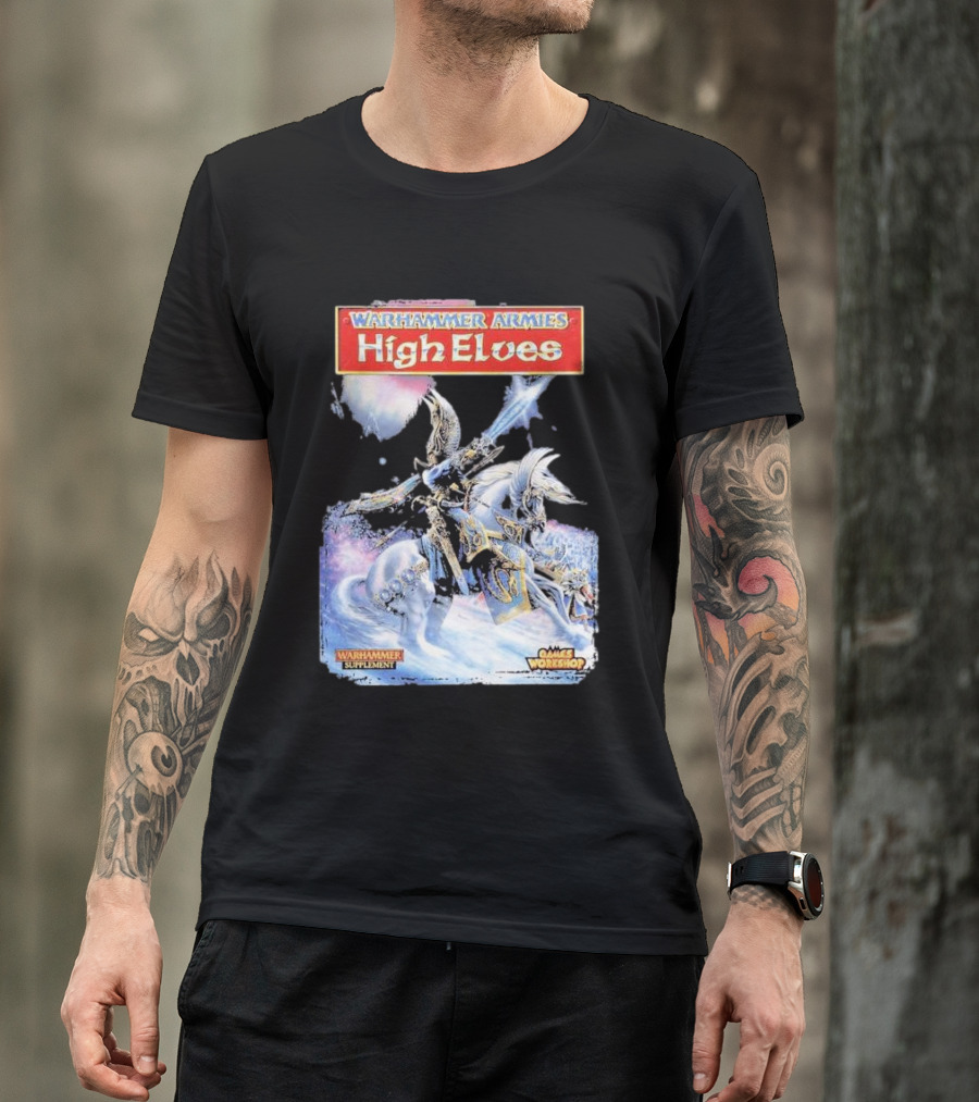 Warhammer Armies High Elves Games Workshop Supplement T-Shirt