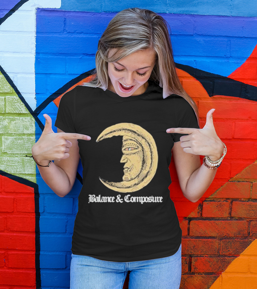 Balance And Composure Moon Face T-Shirt