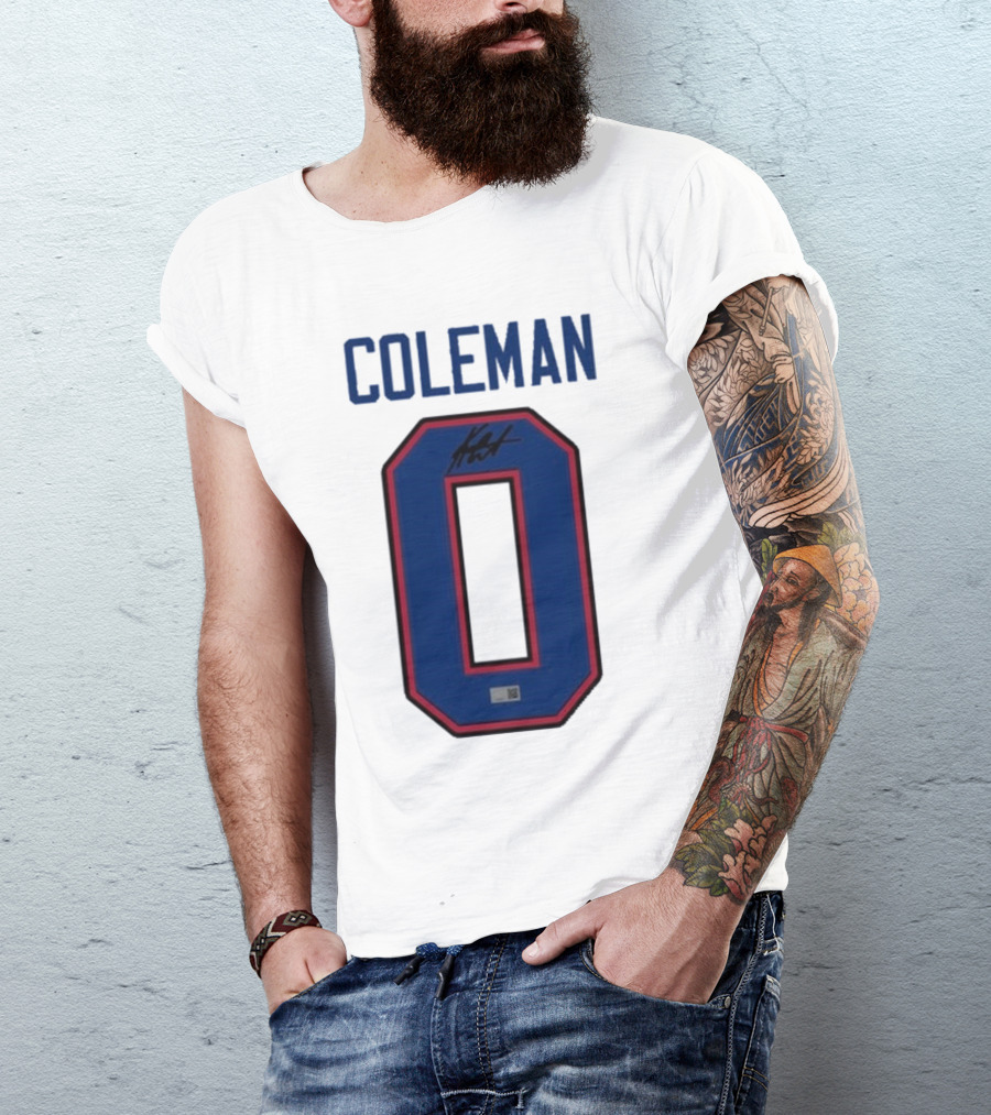 Coleman 0 Autograph Keon Coleman T-Shirt