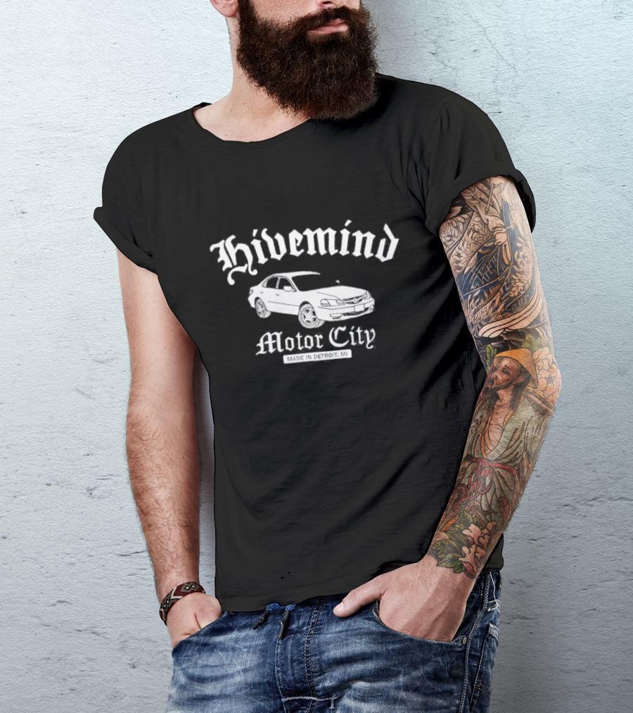 Hivemind Motor City Made In Detroit MI Car T-Shirt