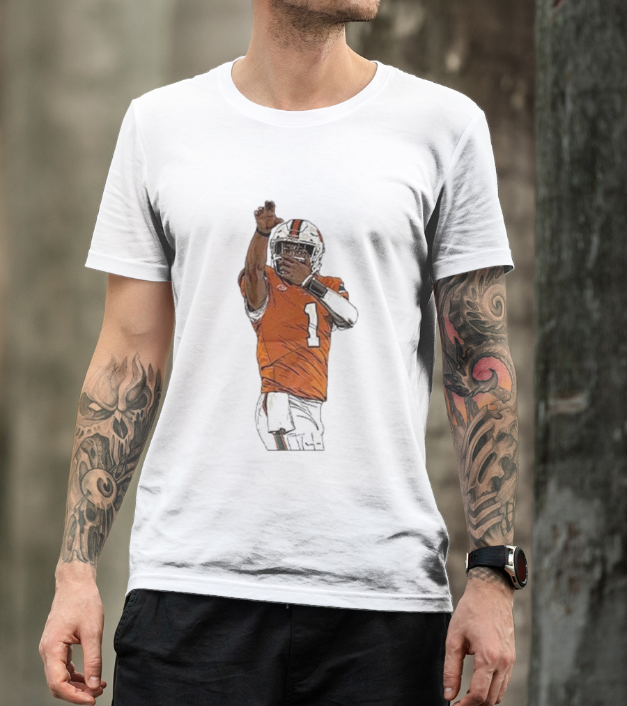 Cameron Ward Washington State Cougars Football Action Pose T-Shirt