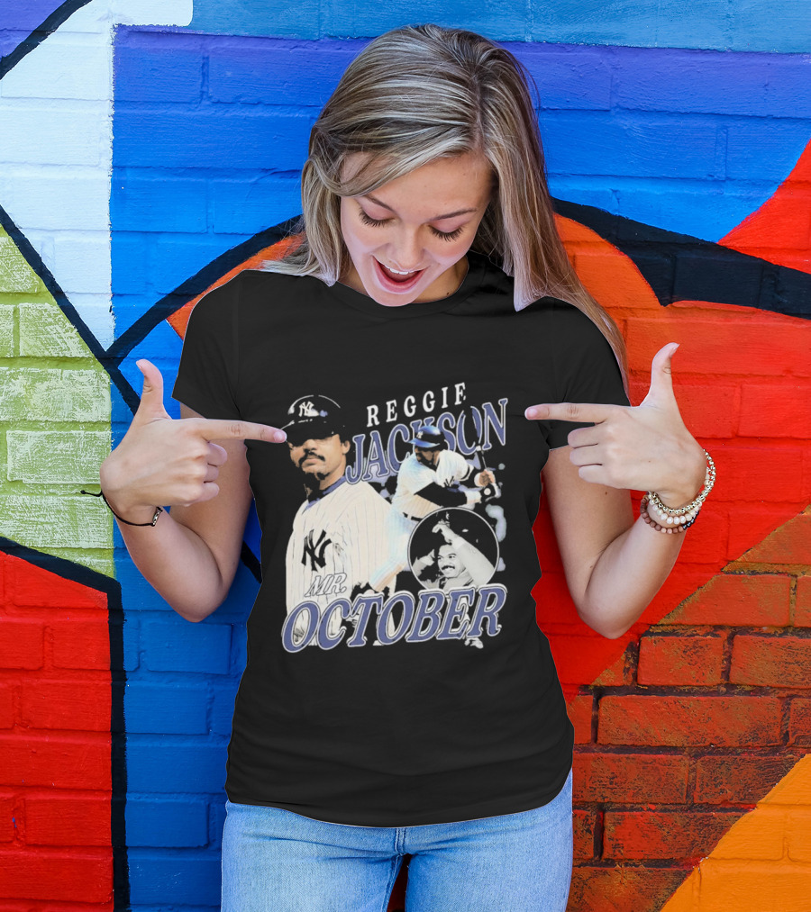 Reggie Jackson Mr October Yankees Legend T-Shirt