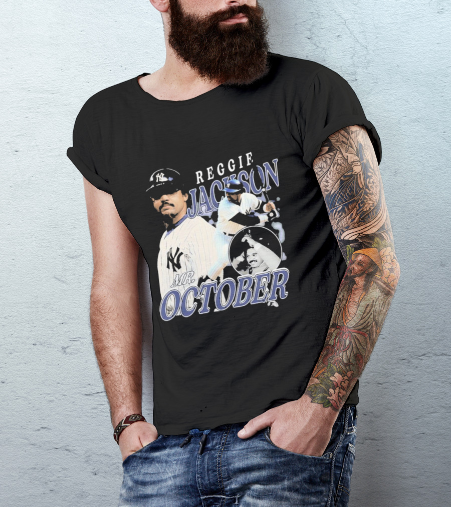 Reggie Jackson Mr October Yankees Legend T-Shirt
