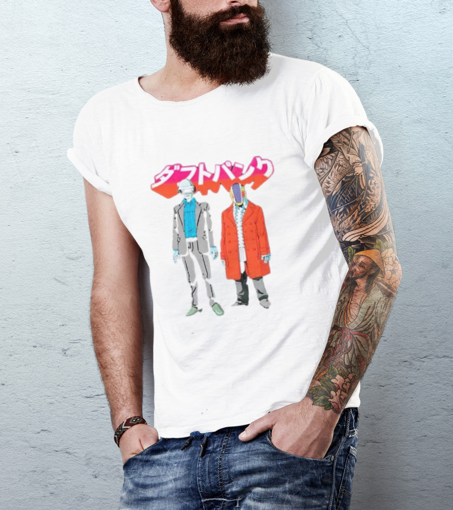 Daft Punk Anime Style Characters T-Shirt