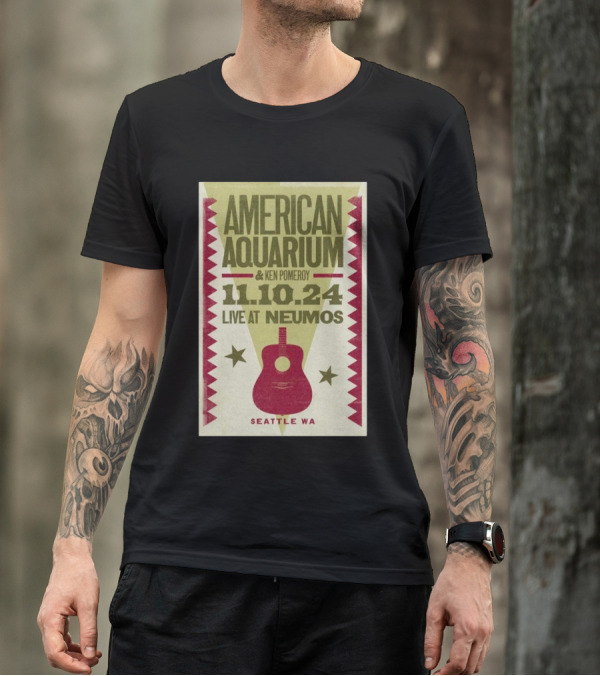 American Aquarium And Ken Pomeroy Live At Neumos Seattle WA 11.10.24 T-Shirt