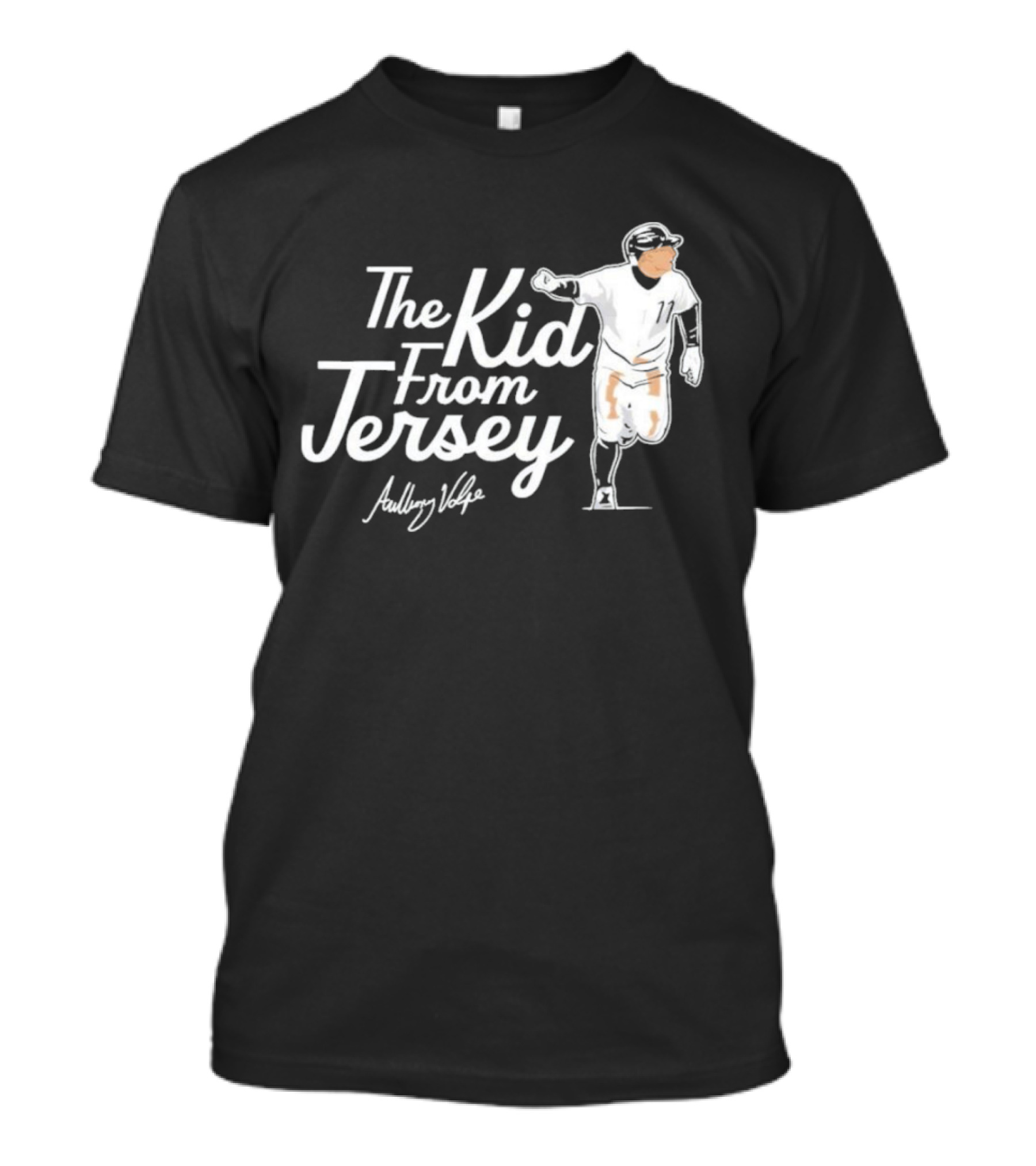 Anthony Volpe The Kid From Jersey Baseball Icon Signature T-Shirt
