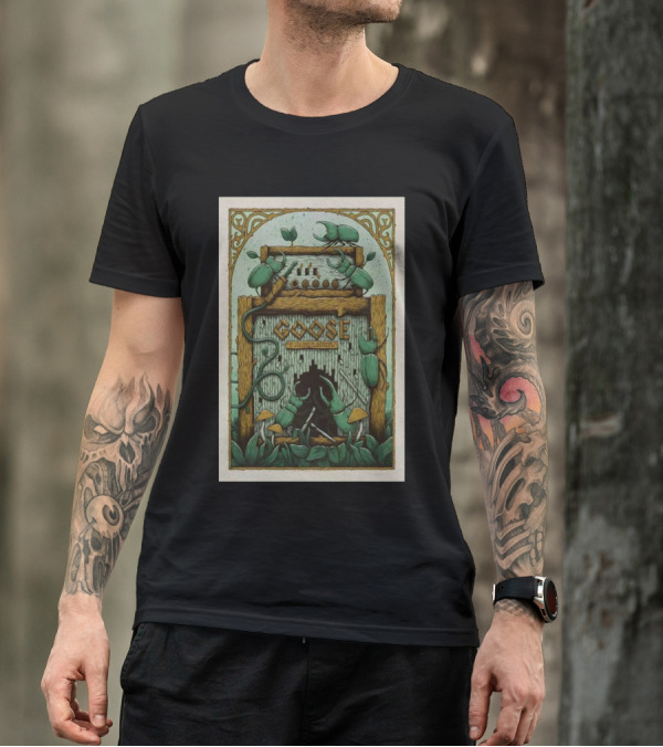 Goose St. Augustine Amphitheater November 1-2 2024 Concert Poster With Nature Motif T-Shirt