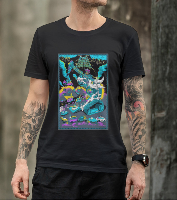 King Gizzard And The Lizard Wizard 2024 NA Tour Futuristic Monster Showdown San Francisco Denver Chicago Toronto Atlanta T-Shirt