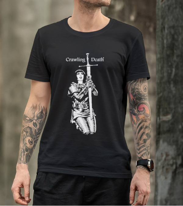 Crawling Death Medieval Warrior With Sword T-Shirt