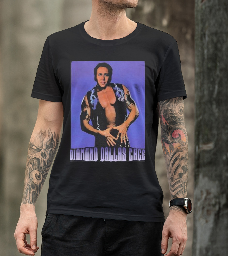 Diamond Dallas Page Nicholas Cage Mashup Diamond Dallas Cage T-Shirt