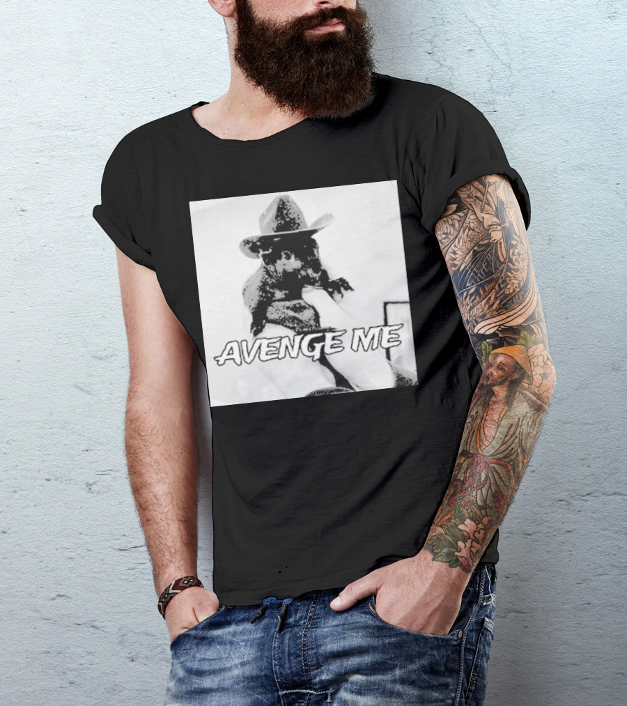 Avenge Me Peanut The Squirrel Wearing Cowboy Hat T-Shirt