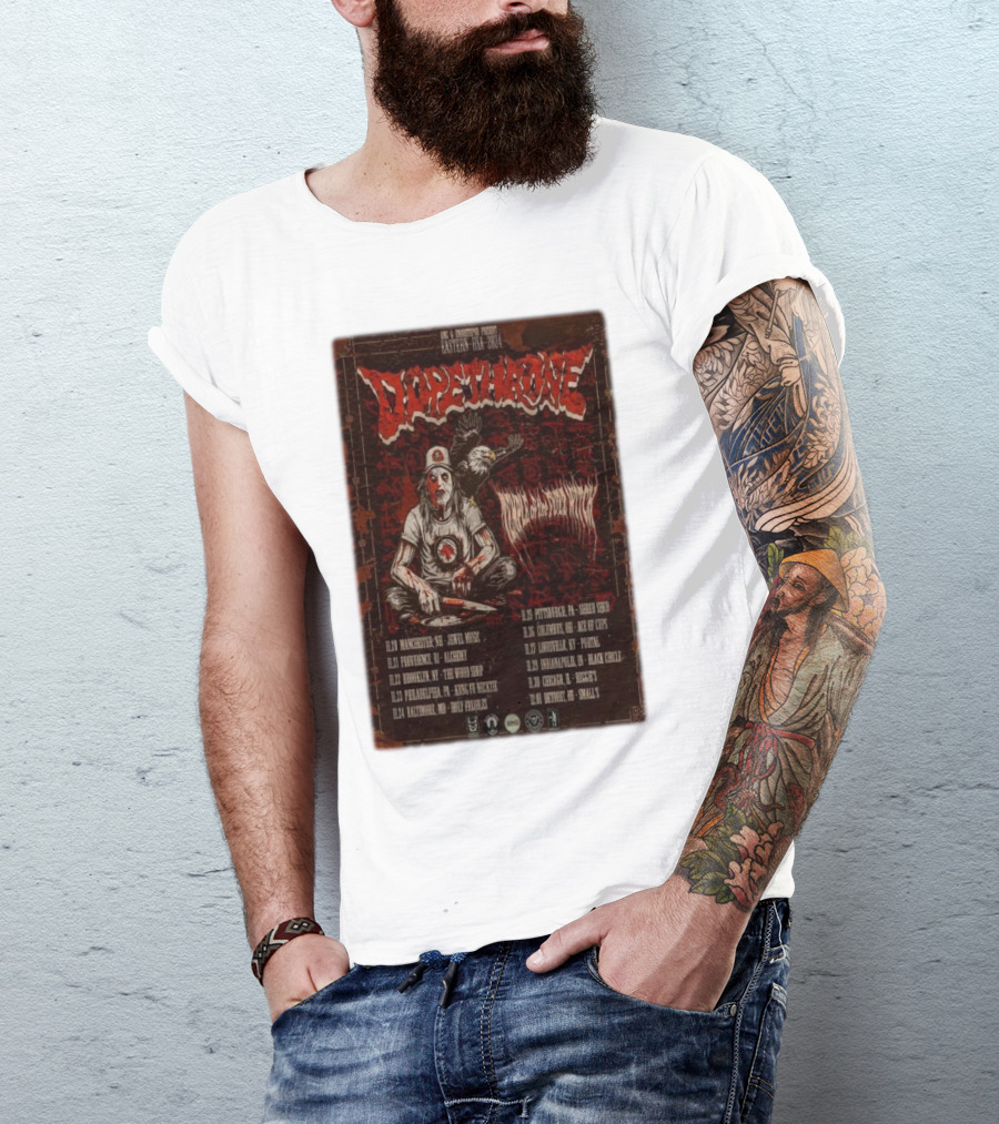 Dopethrone Eastern USA 2024 Tour With Special Guest Sons Of Otis Dates And Venues T-Shirt