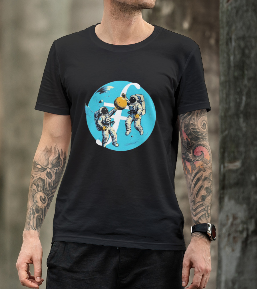 Filecoin ⨎ Astronauts In Space With Cryptocurrency T-Shirt
