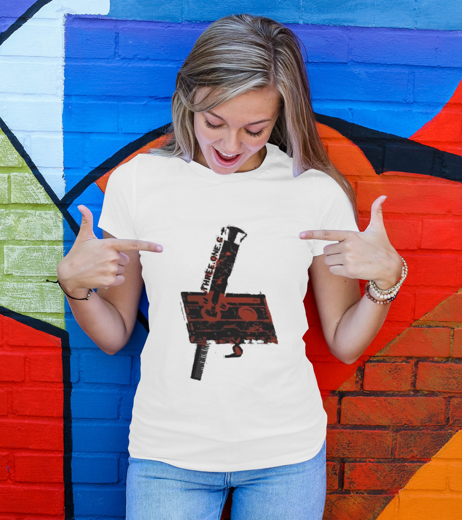 Three One G Records Sound Style Violence Cassette Gun Combination T-Shirt