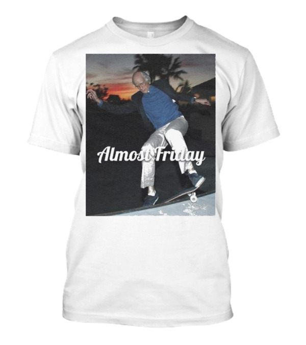 Almost Friday Larry David Skateboarding At Dusk T-Shirt