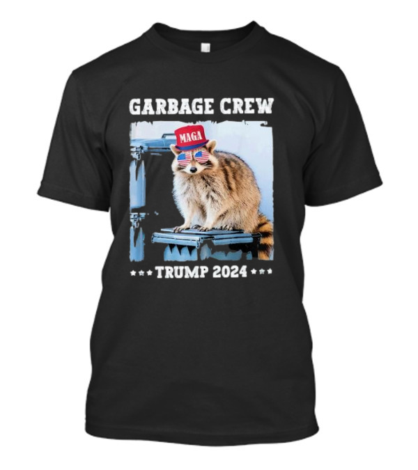 Garbage Crew MAGA Raccoon Trump 2024 Republican T-Shirt