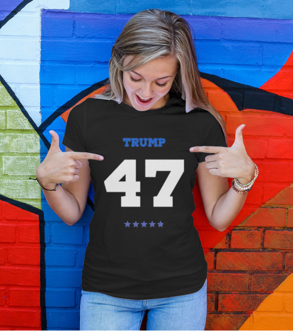 TRUMP 47 Five Stars Football Jersey T-Shirt