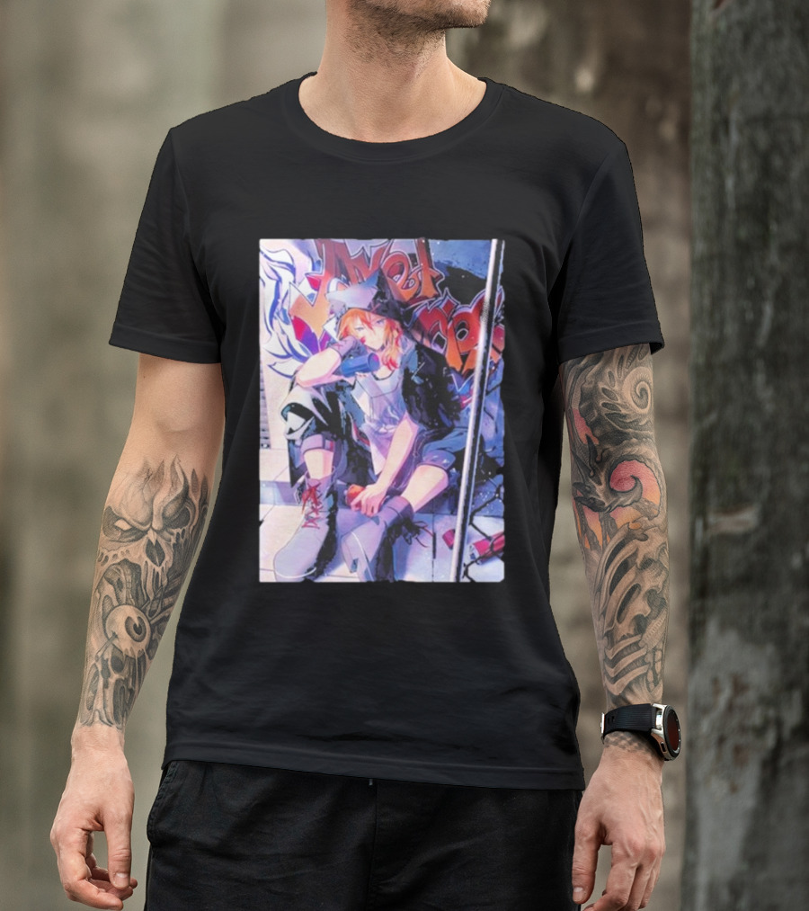 Axel Syrios Birthday Celebration 2024 Anime Graffiti Style Urban T-Shirt