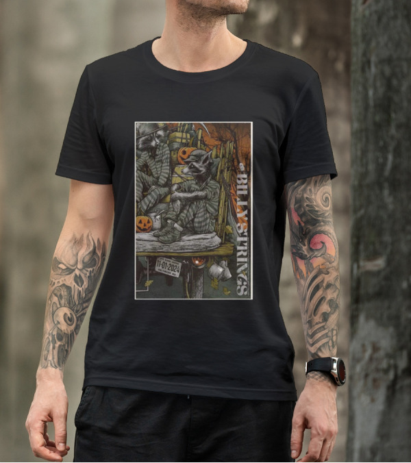 Billy Strings November 1 2024 CFG Bank Arena Baltimore Raccoons Pumpkins T-Shirt